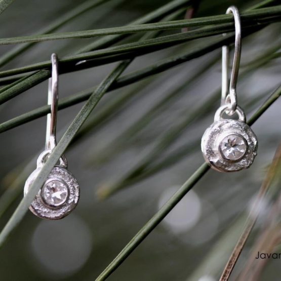 mini iceberg crystal earrings - Image 2