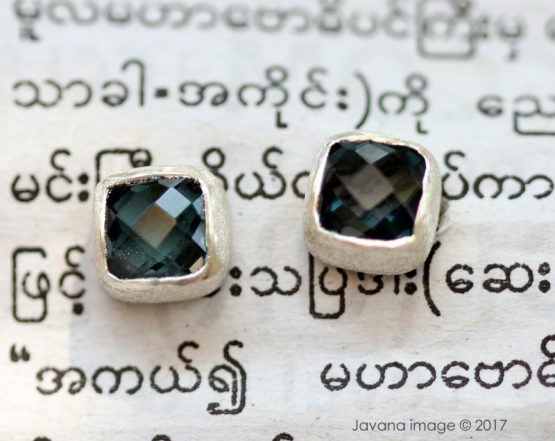 london blue topaz studs