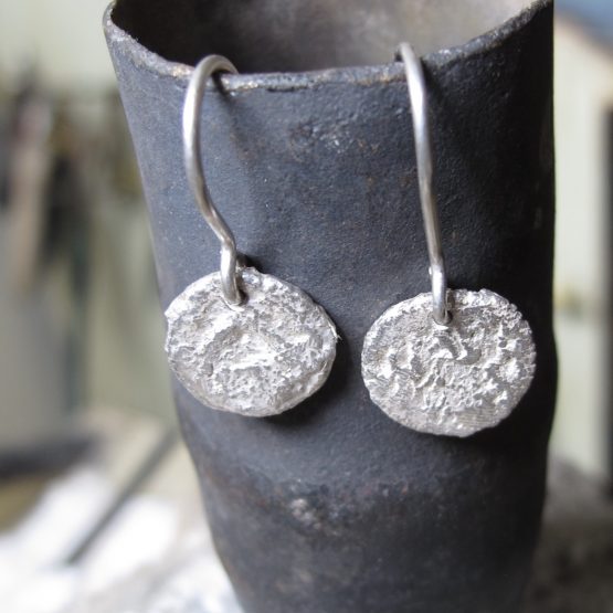 iceberg coin earrings