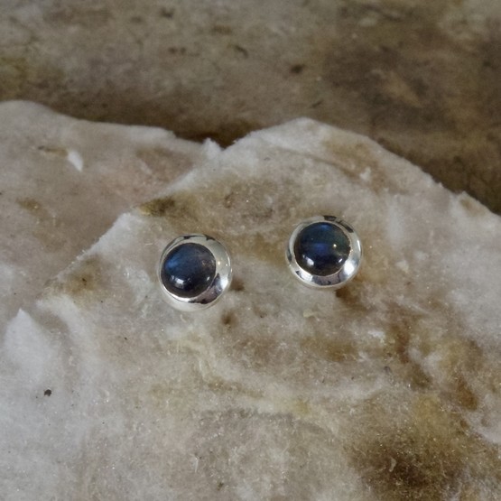 labradorite studs